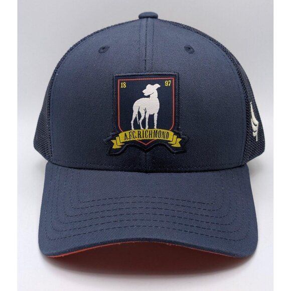 Ted Lasso TV Show AFC Richmond Snapback Hat Navy Blue Soccer Greyhounds Dogs Cap - Picture 2 of 5
